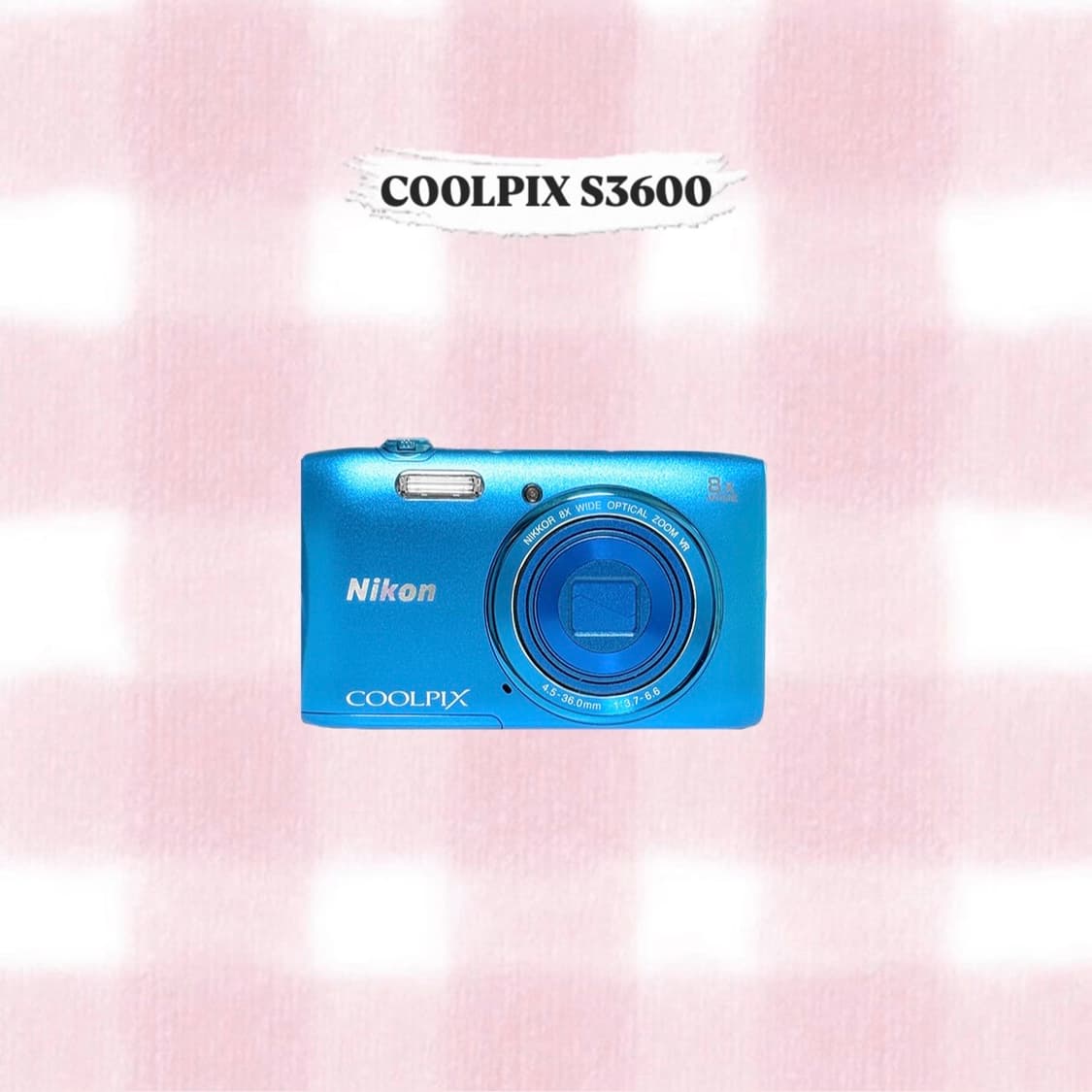 니콘 쿨픽스 S3600 스카이블루 빈티지디카 상품이미지1