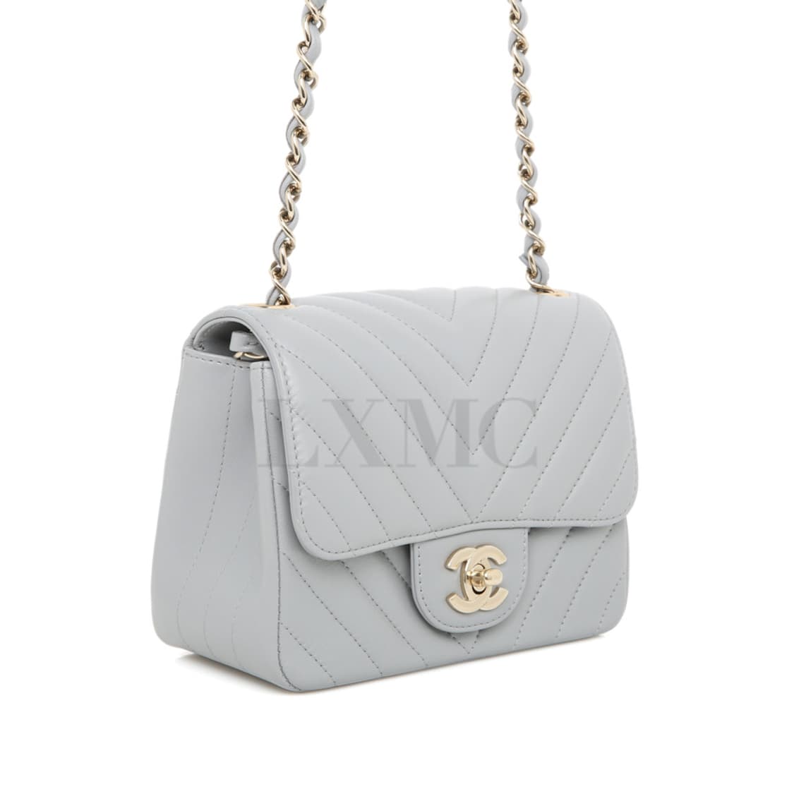 샤넬 쁘띠삭 쉐브론 미니크로스 램스킨 미니백 A35200 상품이미지3