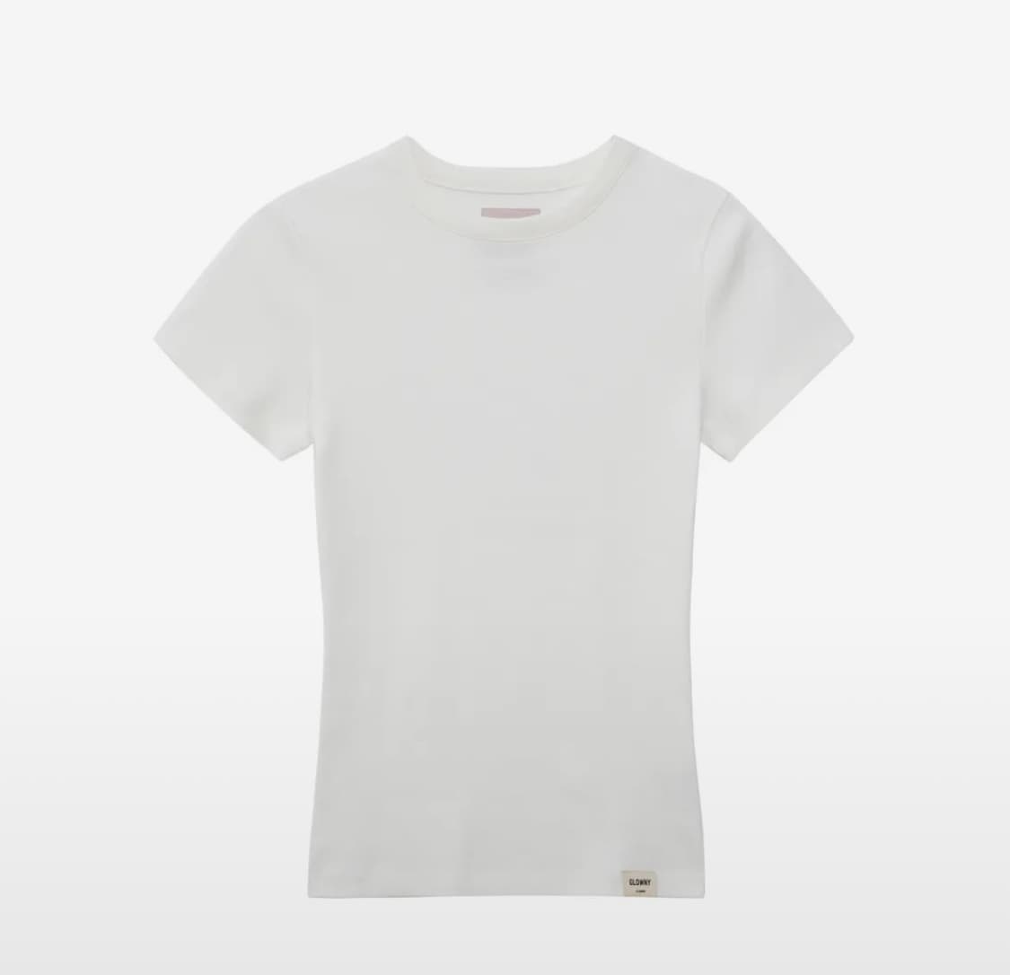 글로니 G CLASSIC FITTED TEE (WHITE) 상품이미지1