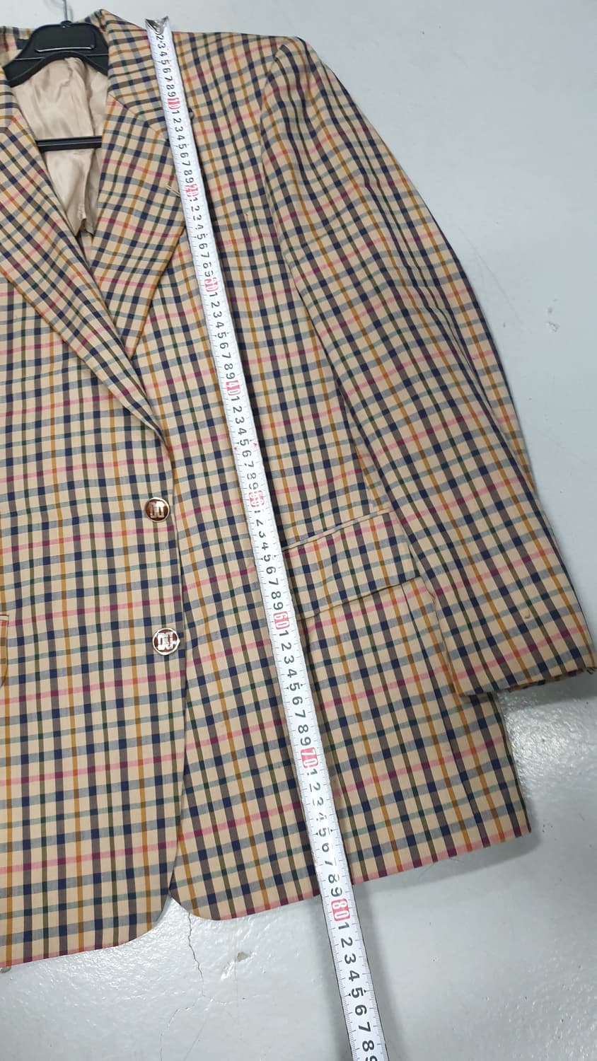 닥스 체크  봄 여름 자켓 울100% 100사이즈 상품이미지4