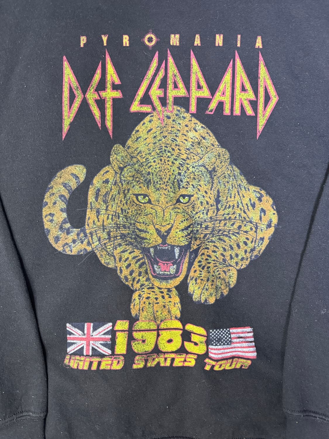 빈티지 데프 레파드 1983 pyromania tour 스웻 맨투맨 L 상품이미지2