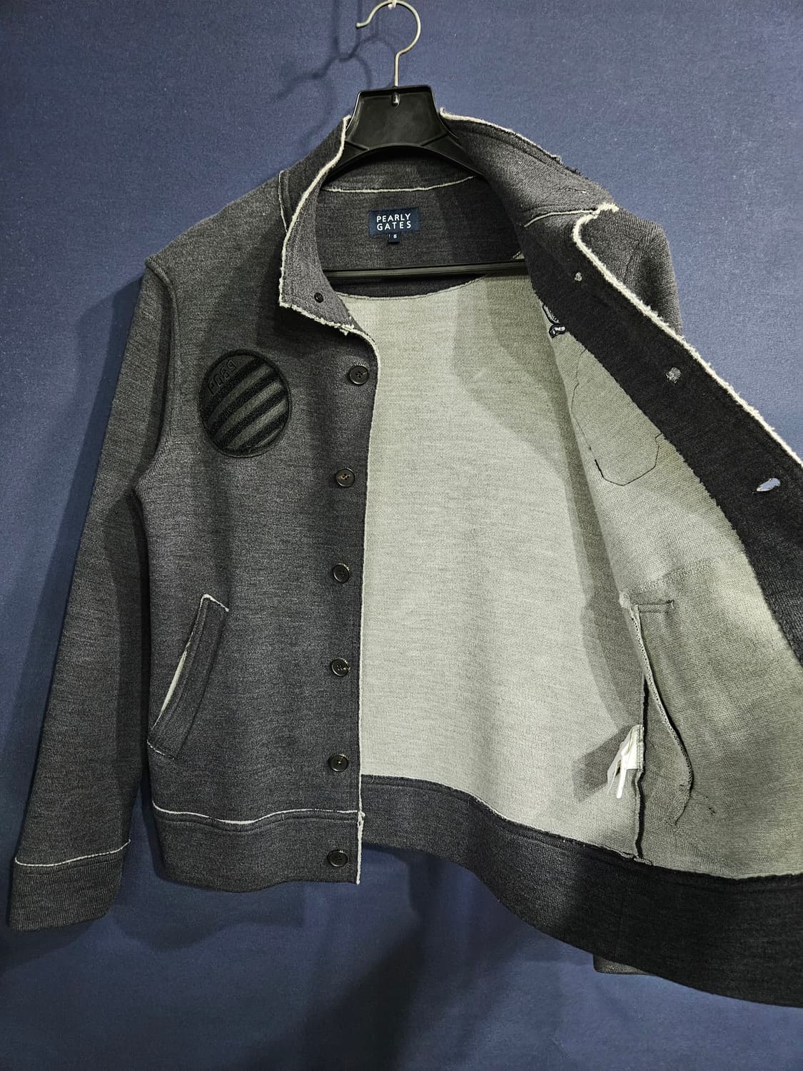 파리게이츠 그레이컬러 남성 슬림핏 100 골프 빈티지 골프자켓  상품이미지8