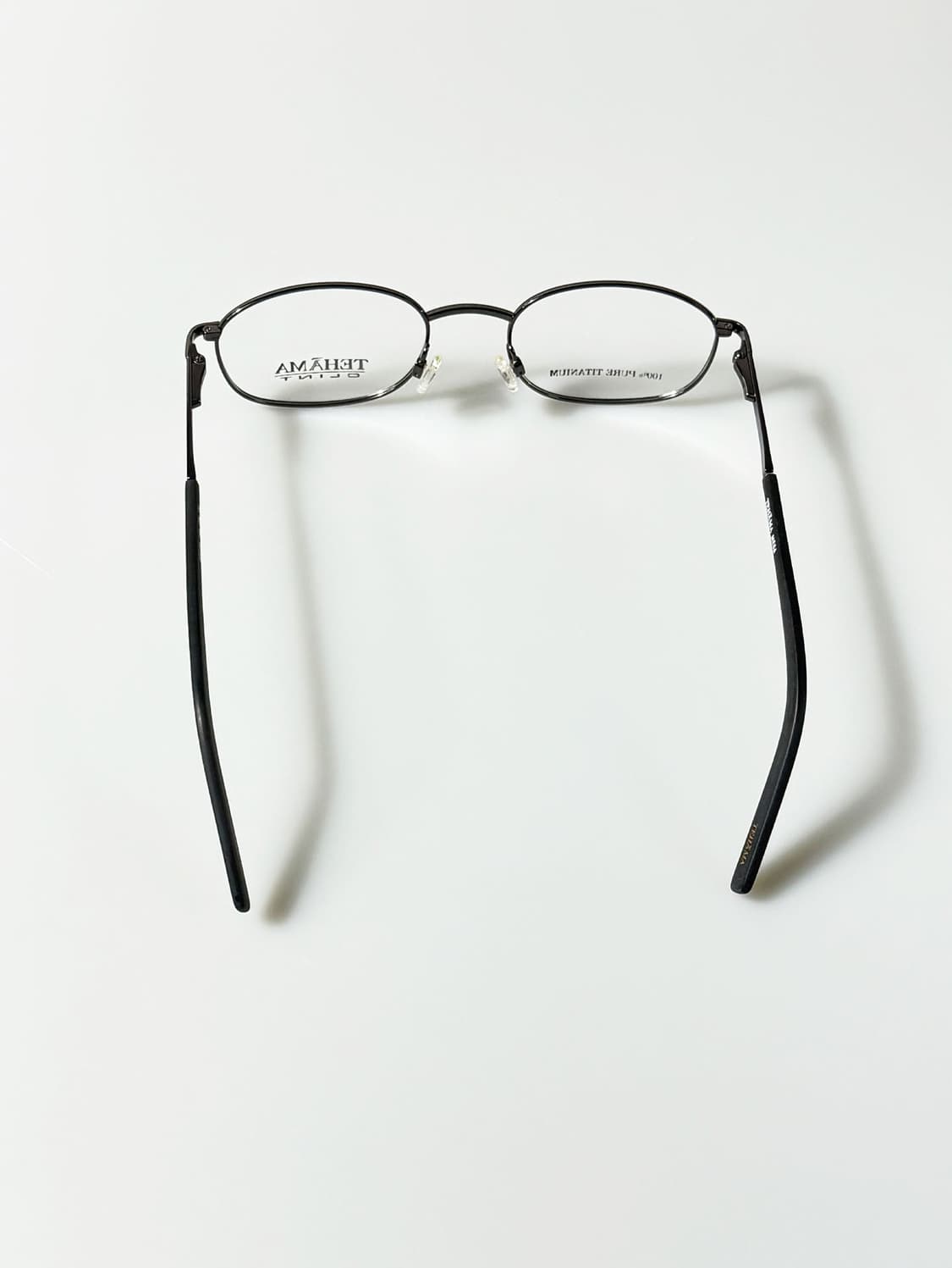 90s TEHAMA 퓨어 티타늄 슬림 스퀘어 빈티지 안경 상품이미지5