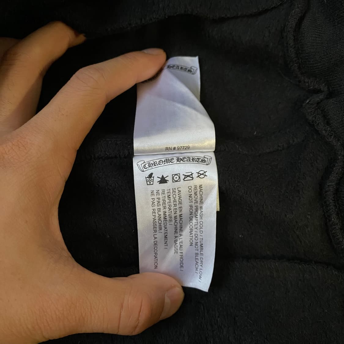 [XL] 크롬하츠 홀스슈 로고 백 포켓 스웨트팬츠 블랙 상품이미지7