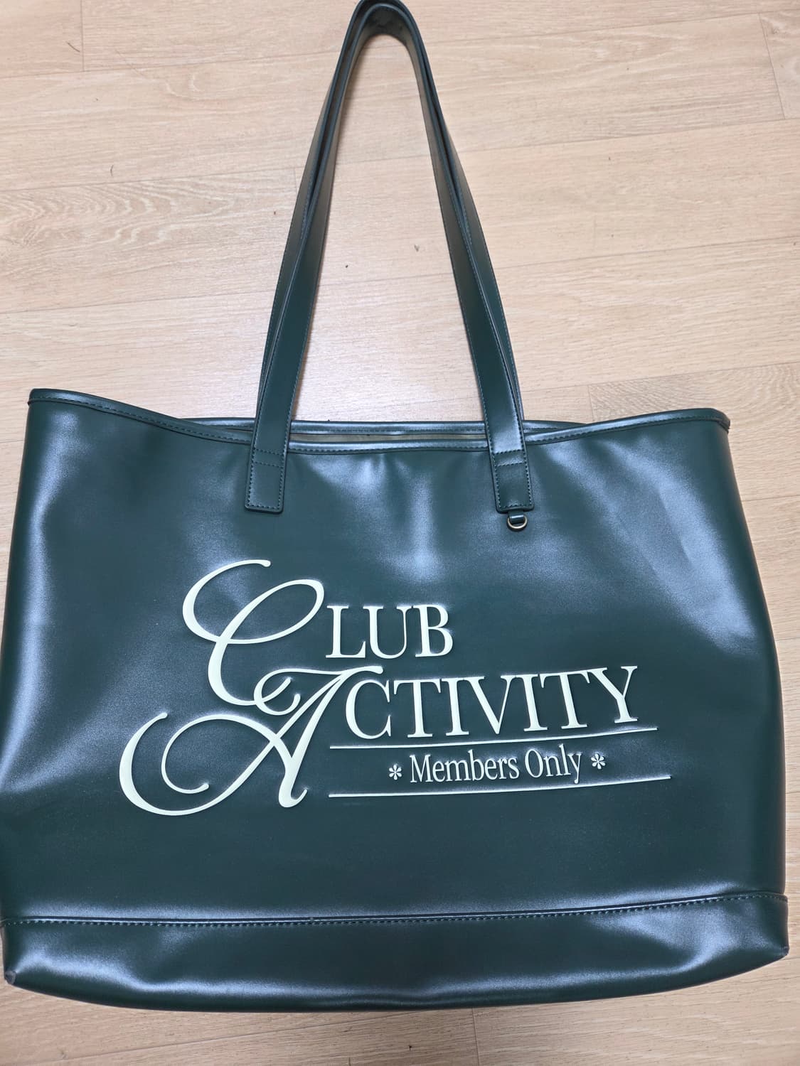 가죽 그린 토트백 상품이미지1