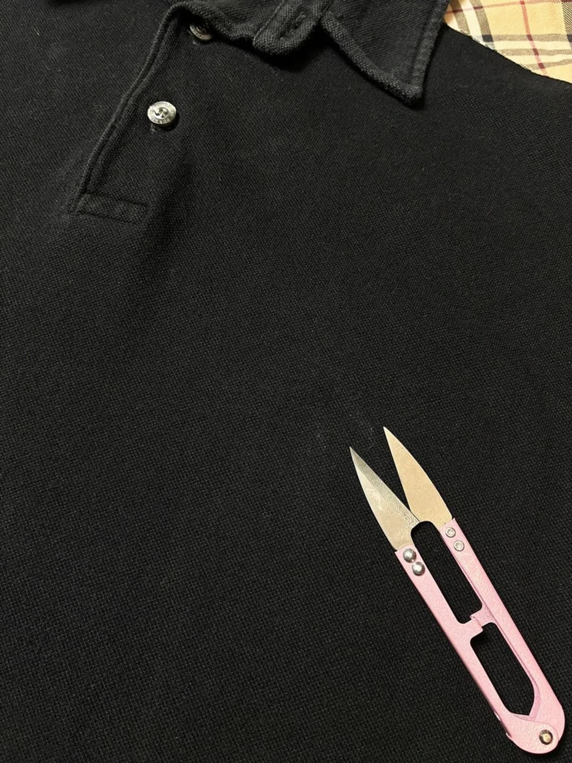 버버리 체크 칼라 코튼 폴로 반팔 티셔츠 PN9496 상품이미지3