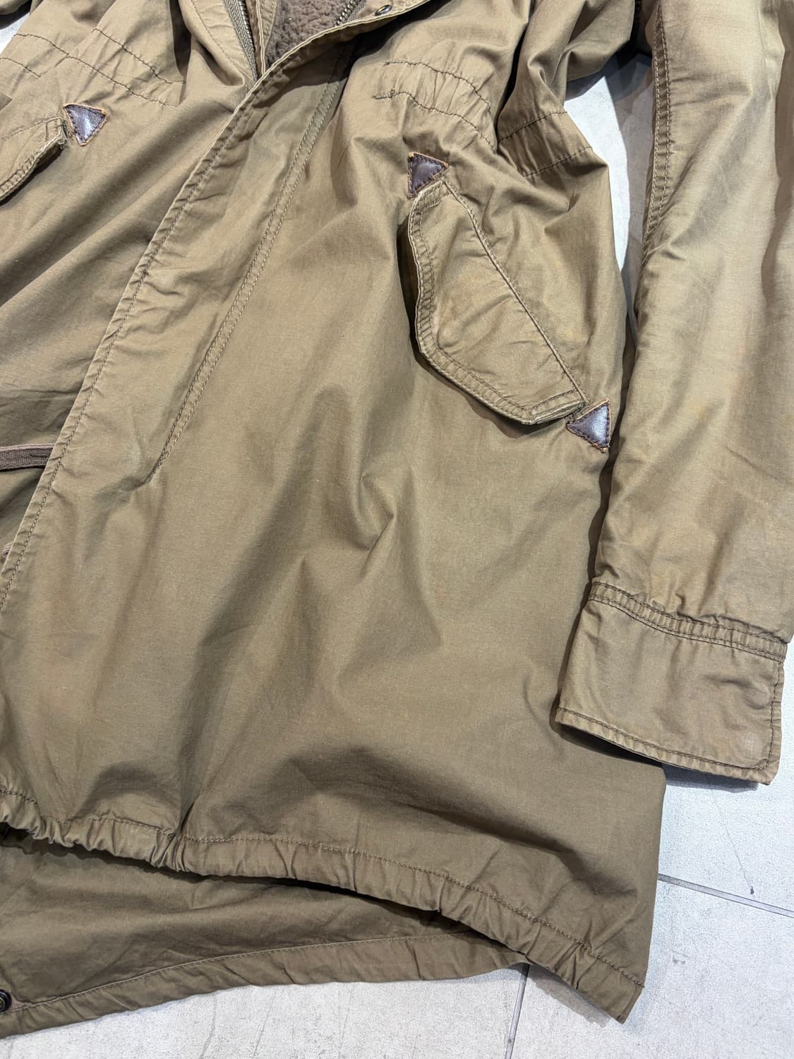 g.o.a 고아 하이넥 후리스 개파카 야상 상품이미지6