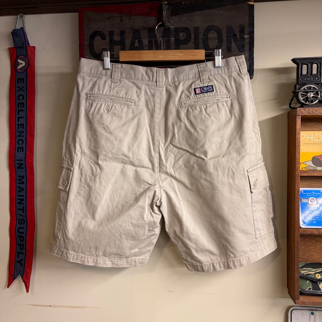 Chaps Cargo Shorts Khaki 36 Size 260506- 상품이미지5