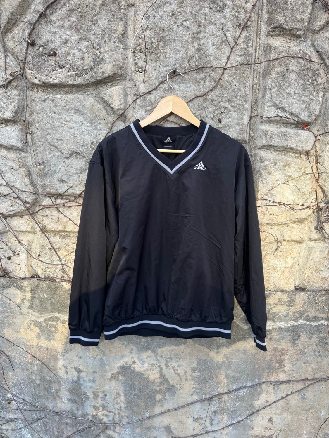 00s 올드 아디다스 빈티지 베이스볼 웜업 블랙 100 상품이미지1