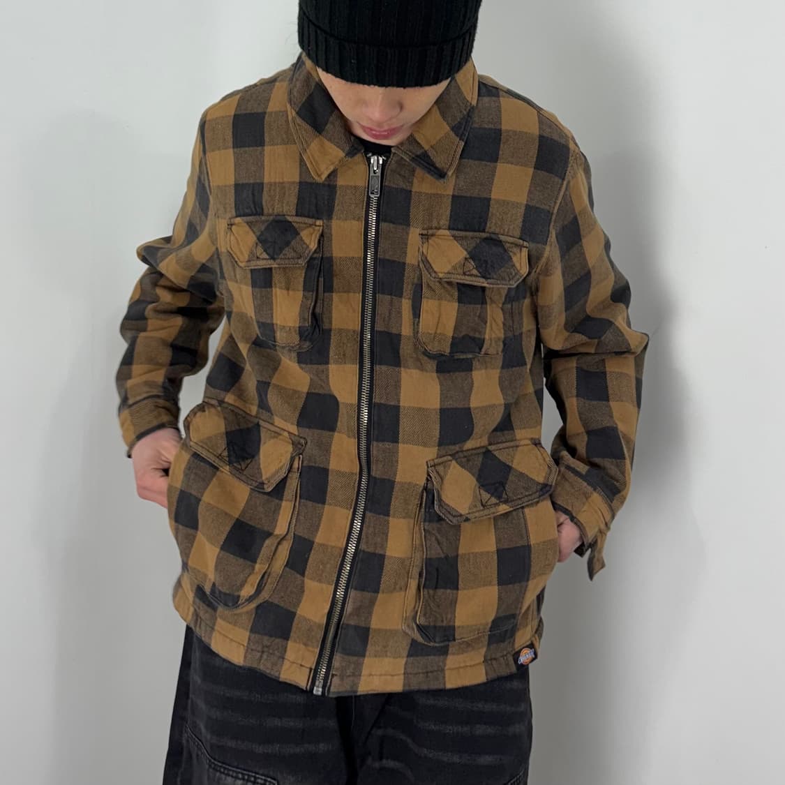 00’s Dickies Check Flannel Jacket 상품이미지1