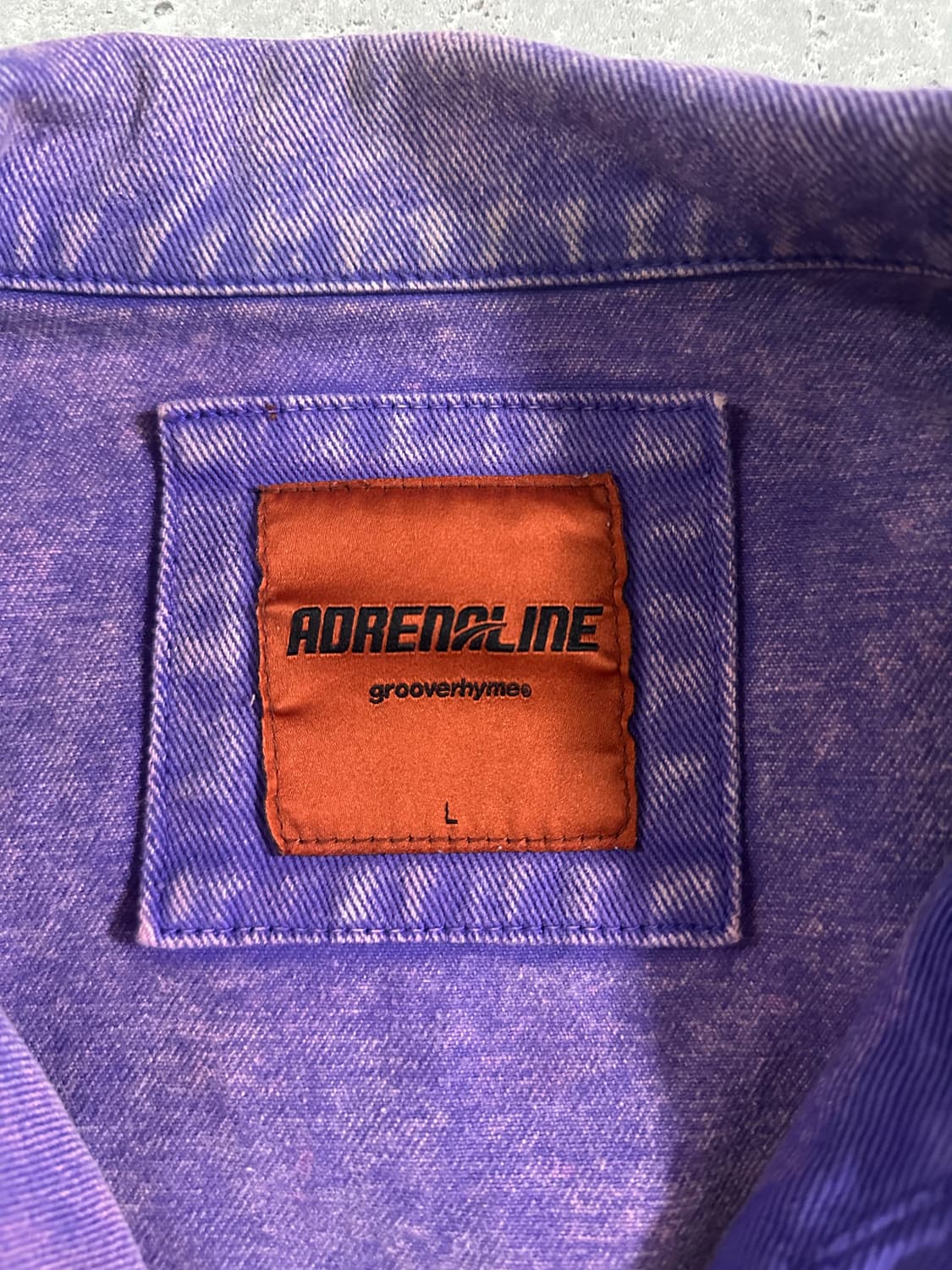그루브라임 아드레날린 퍼플 워싱 크롭 데님 자켓 상품이미지4