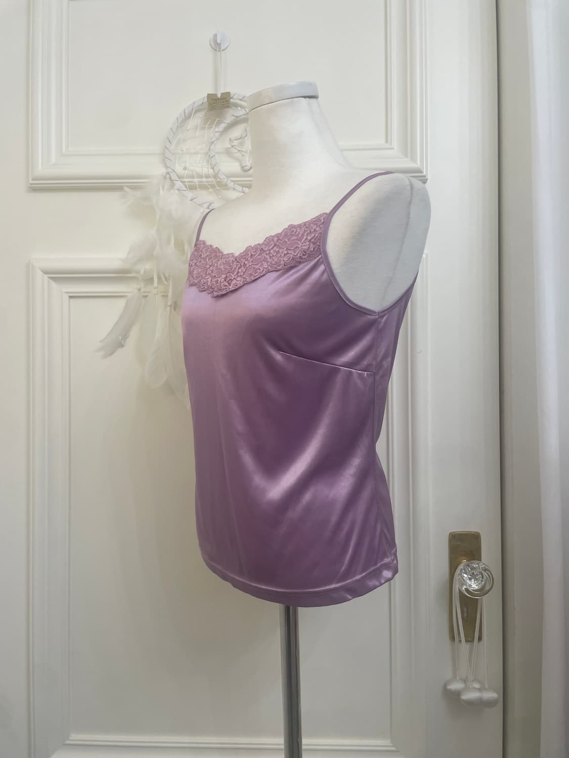 lavender basic cardigan&lace satin sleev 상품이미지9
