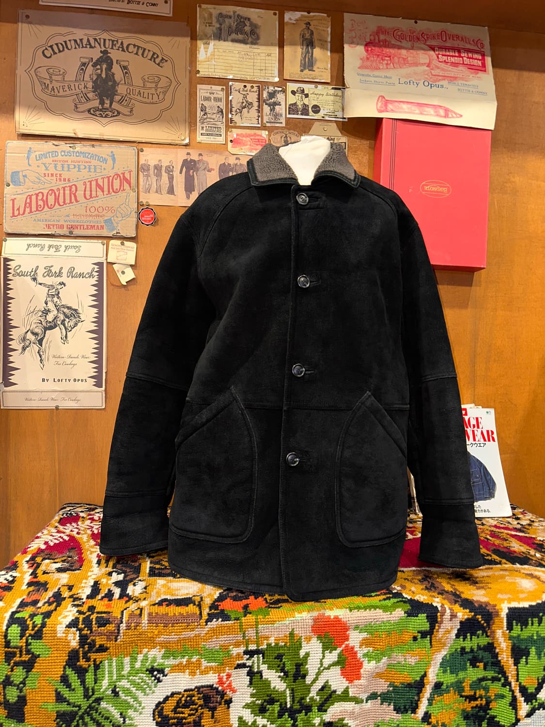 ( XL-2XL ) 세무자켓 가죽자켓 레더자켓 워크웨어 아메카지 상품이미지1