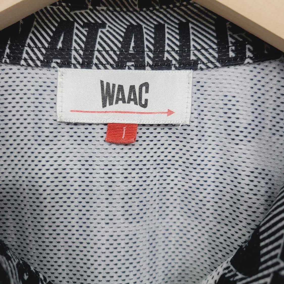 [정품] 왁(WAAC) 남성 슬로건 패턴 반팔 골프 티셔츠 (95/1사이 상품이미지6