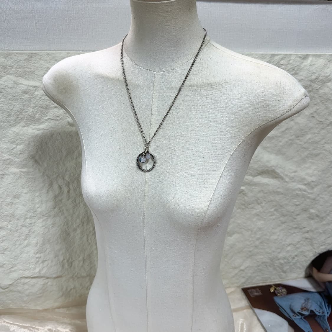 빈티지 해머링 링 오리엔탈 쿠바체인 목걸이 상품이미지1