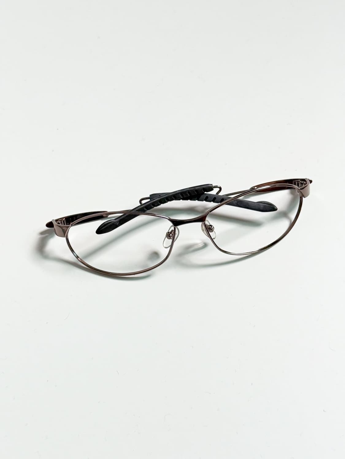 90s Pierre Cardin 메탈릭 오벌 프레임 빈티지 안경 상품이미지1