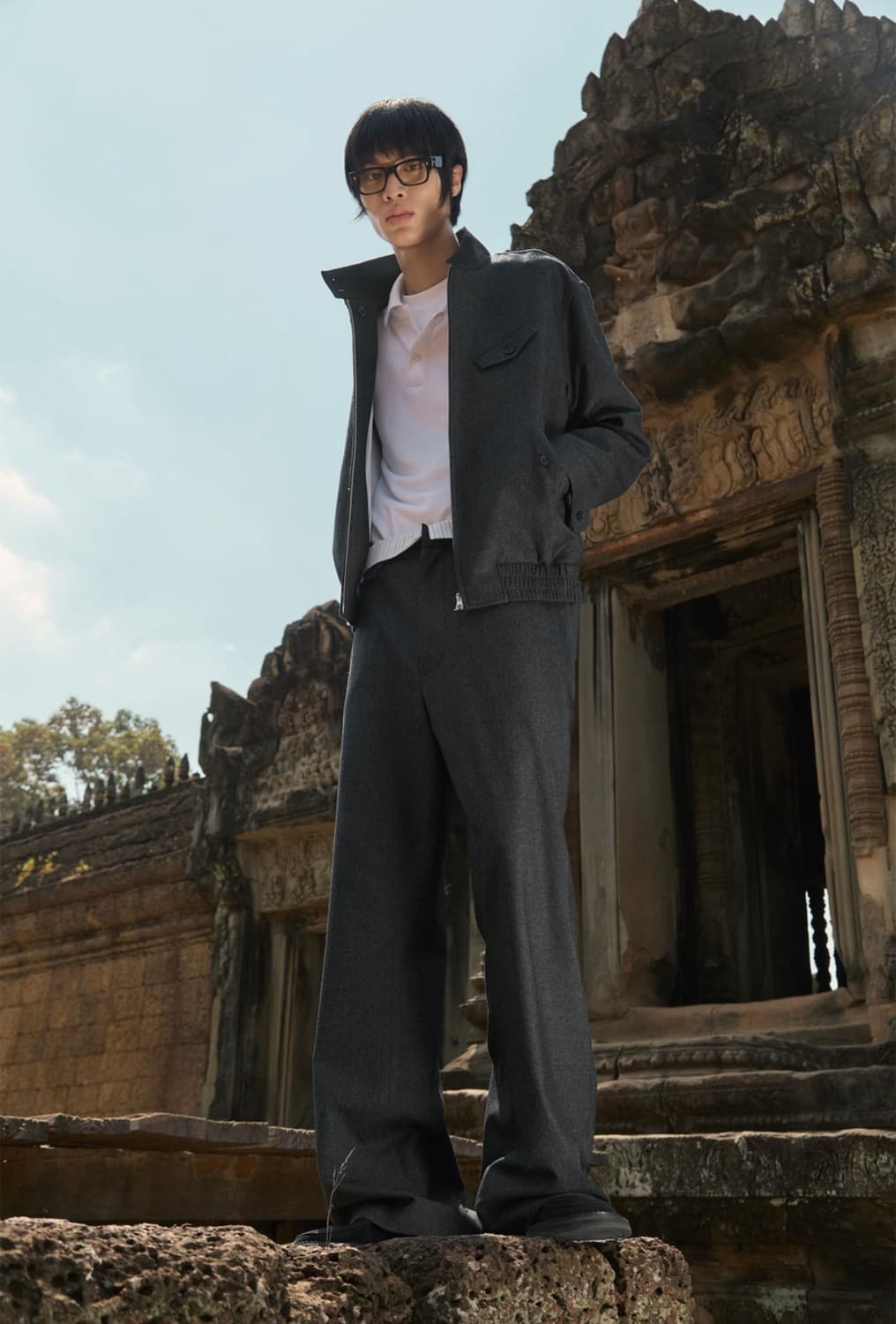 [새상품] STU 울 스트라이프 플레어 슬랙스 팬츠 / S 상품이미지2