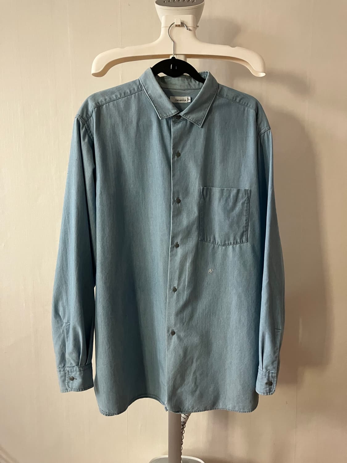 Nanamica 연청 버튼 셔츠 상품이미지1