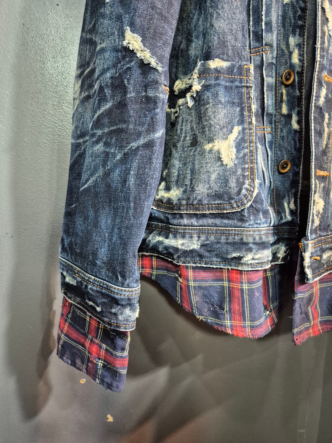 버커루 빈티지 데님 자켓 XXL 상품이미지10