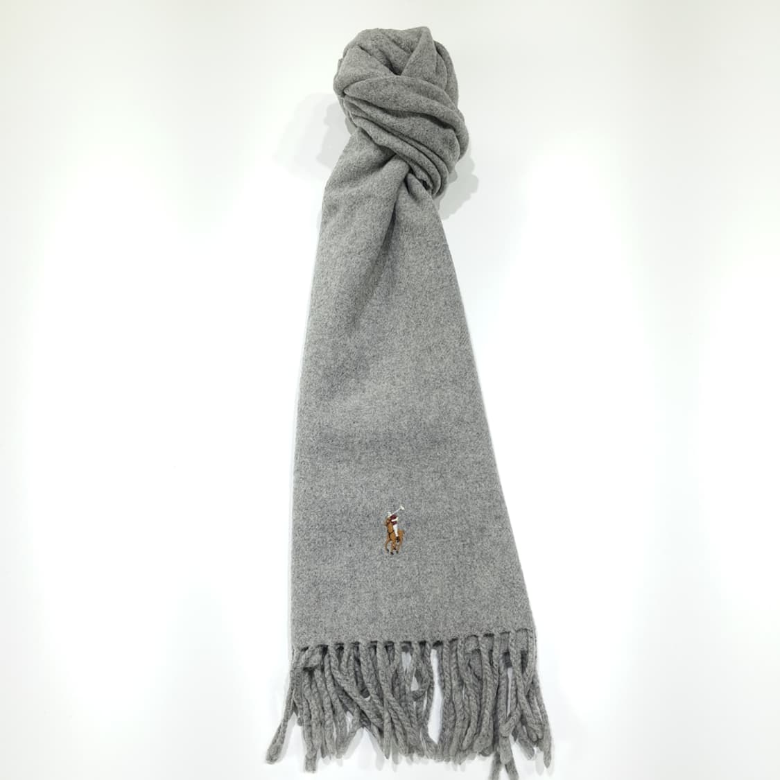 MX594 폴로 00s 이태리판 램스울 멀티포니 그레이 머플러 목도리 상품이미지3