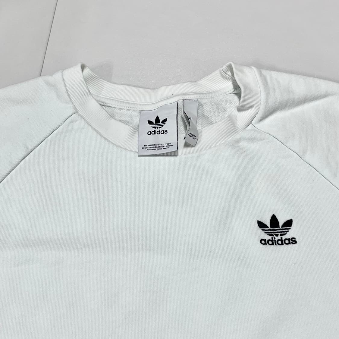 [정품] 아디다스 화이트 트레포일 맨투맨 [ 3XL ] 상품이미지3