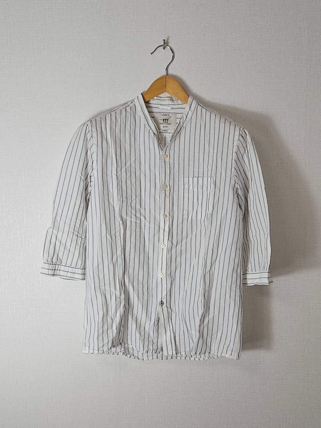 헨리코튼 헨리넥 린넨 마 7부 반팔셔츠 기모노 남성 100 (거의새상품) 상품이미지1