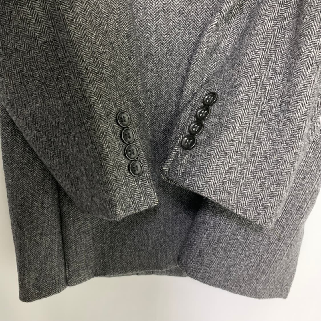 이태리 빈티지 퓨어 캐시미어 100 블레이저 자켓 남성 차콜 그레이 상품이미지9