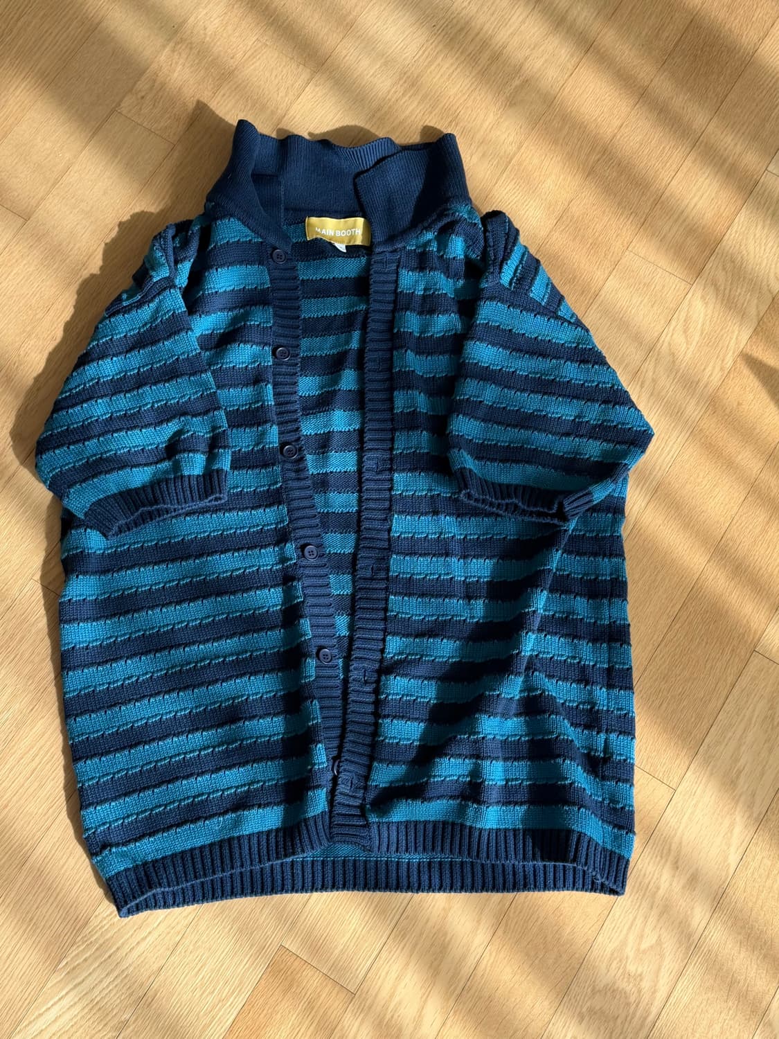 MAIN BOOTH 스트라이프 니트 반팔 상품이미지3