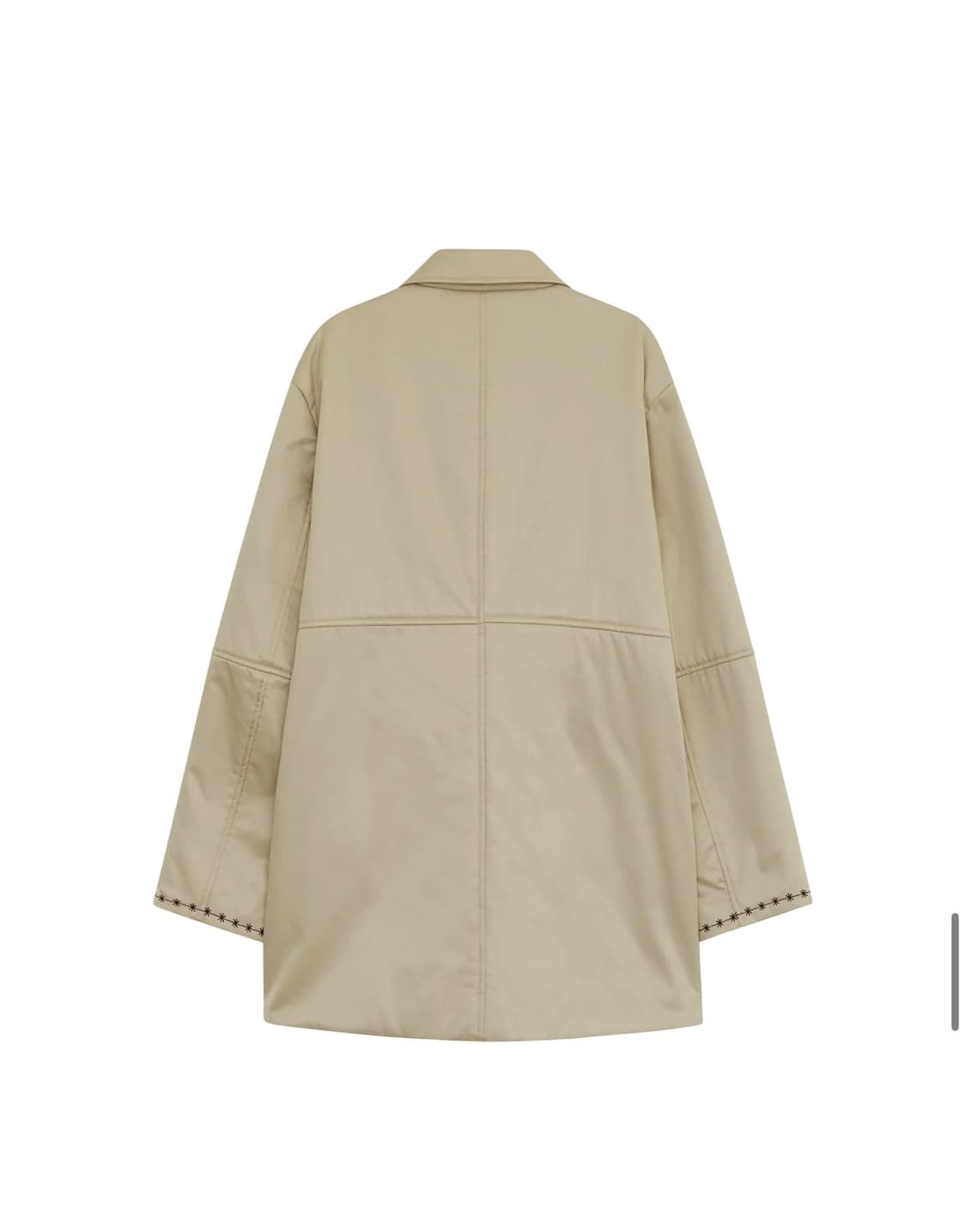 BOHEMIAN STITCH HALF COAT PADDING [BEIGE 상품이미지4