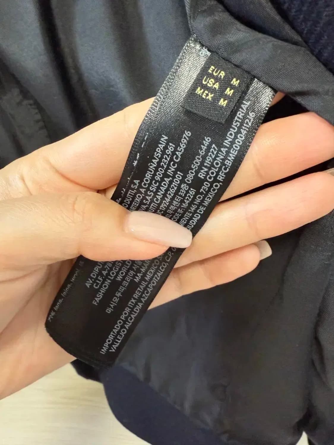 마시모뚜띠 하프 코트 네이비 M 상품이미지3