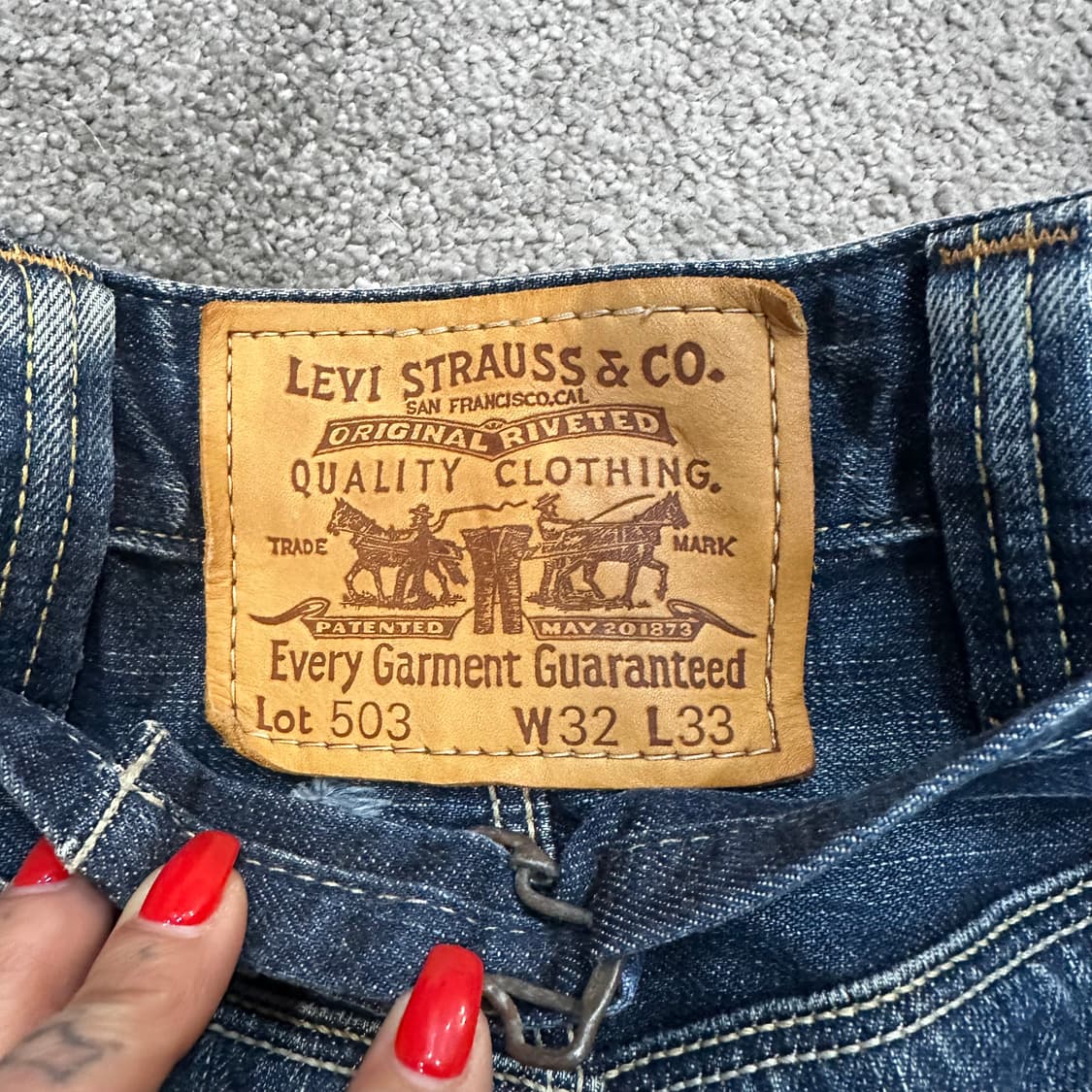 리바이스503 클래식 신치백 데님(32) 상품이미지2