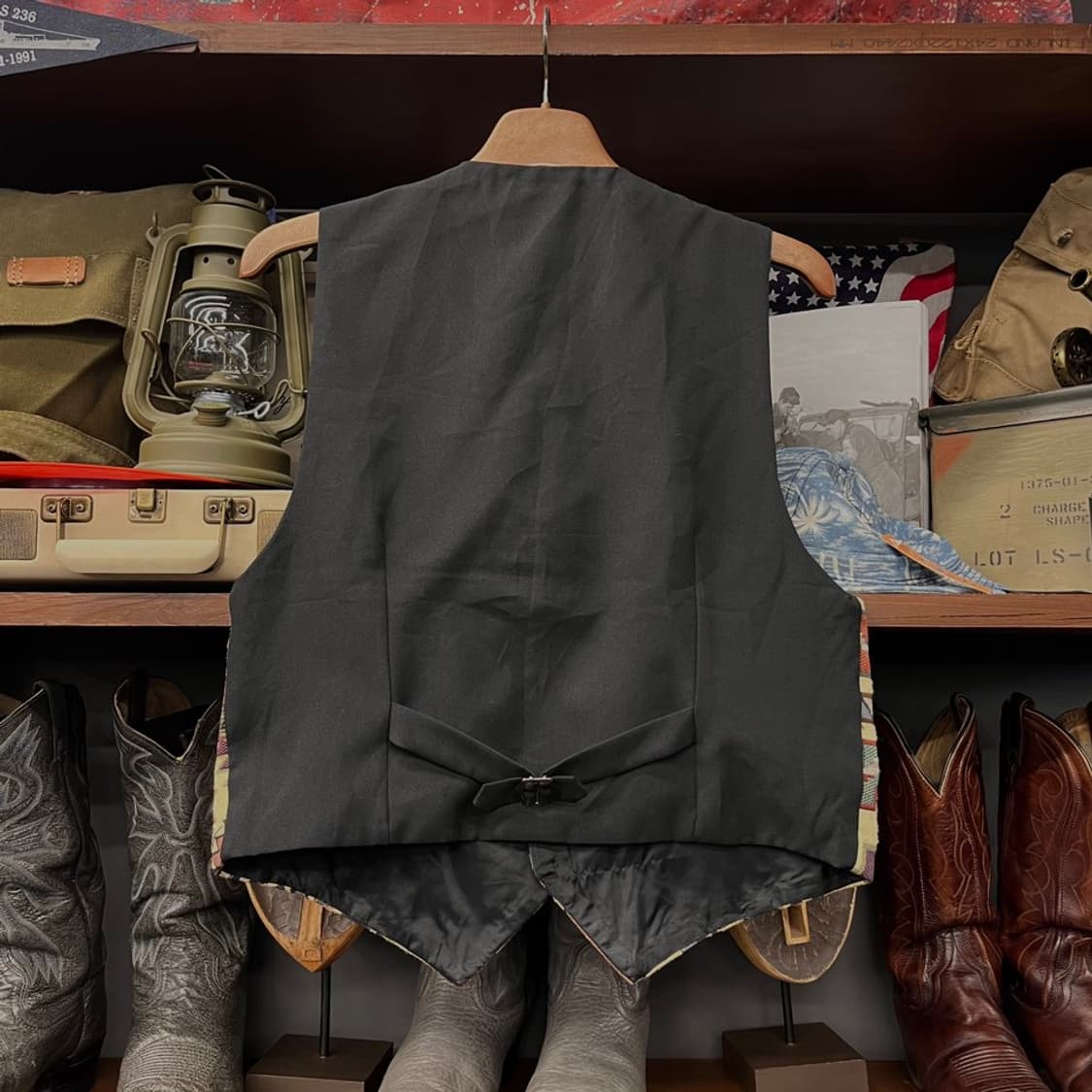 90s USA 빈티지 네이티브 아즈텍 패턴 웨스턴 클래식 베스트 N000 상품이미지2