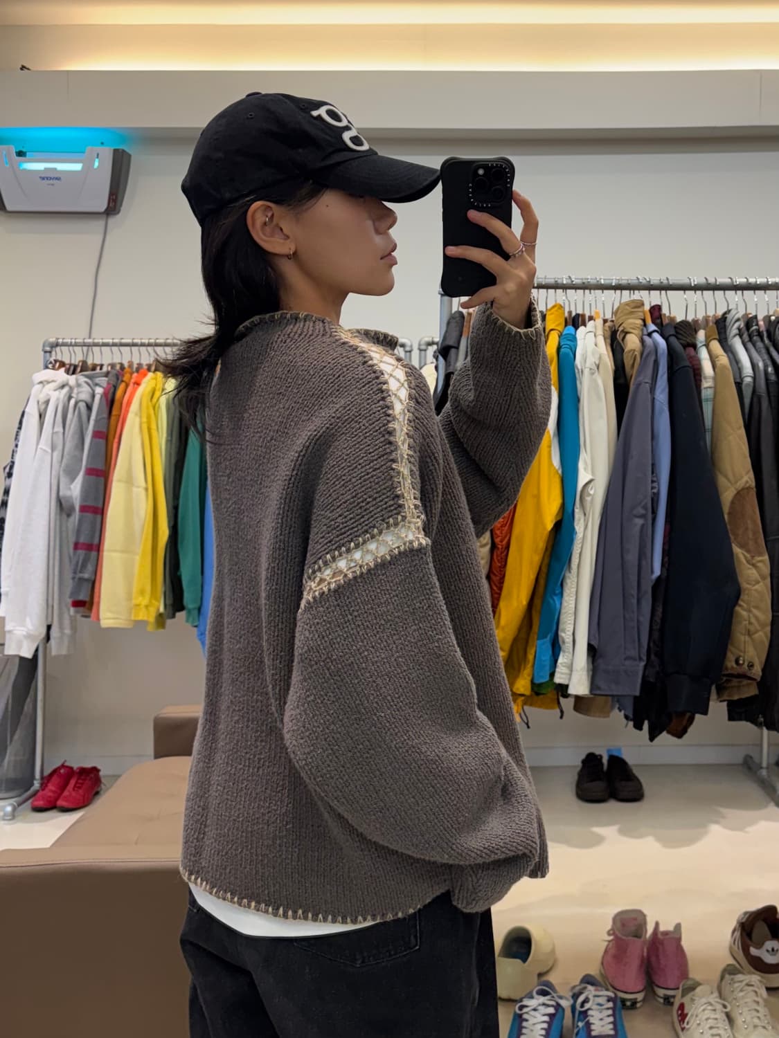 90s 돌체앤가바나 보트넥 스티치 니트 상품이미지6