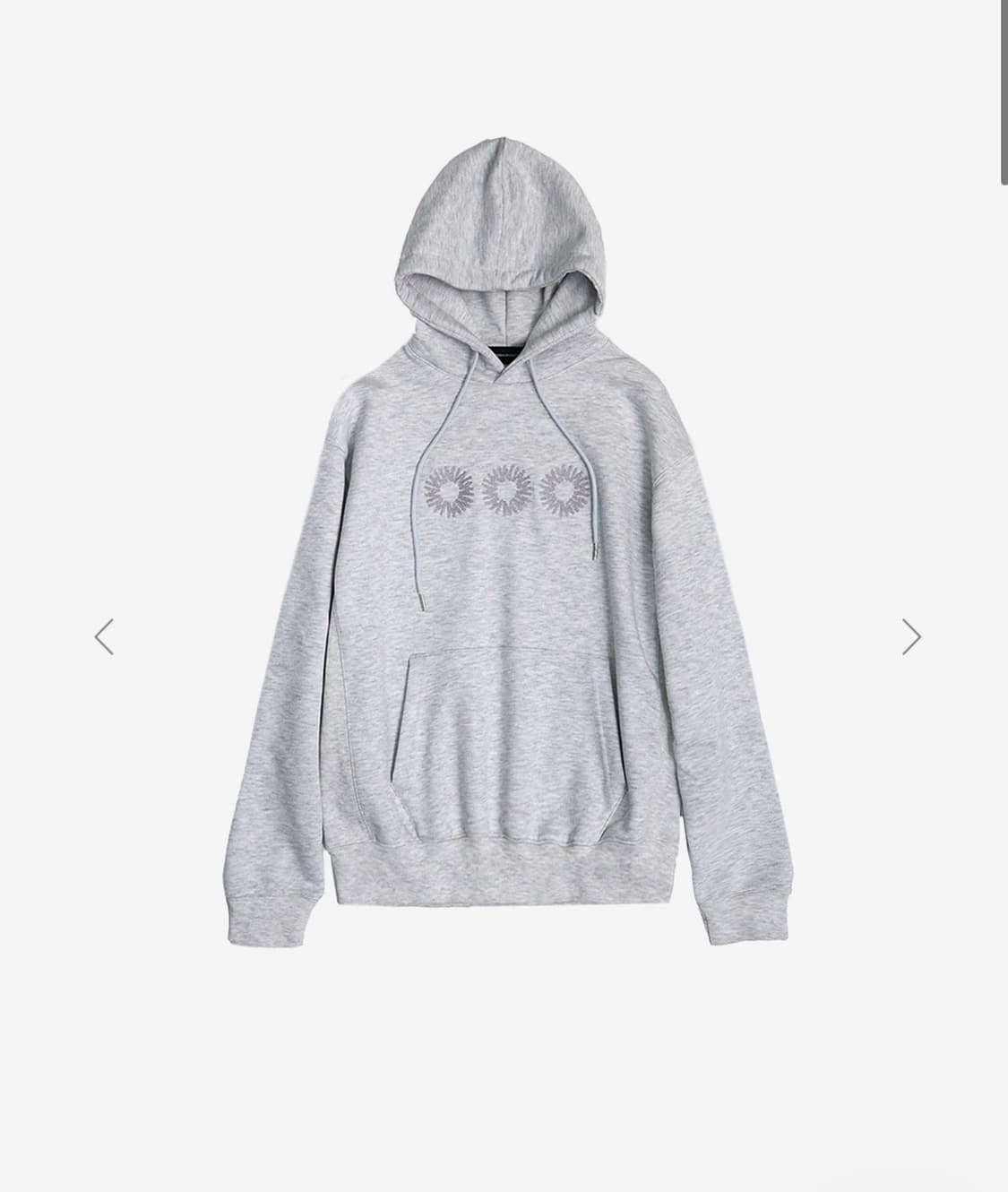 999humanity EVD HOODIE (melange grey) 상품이미지1