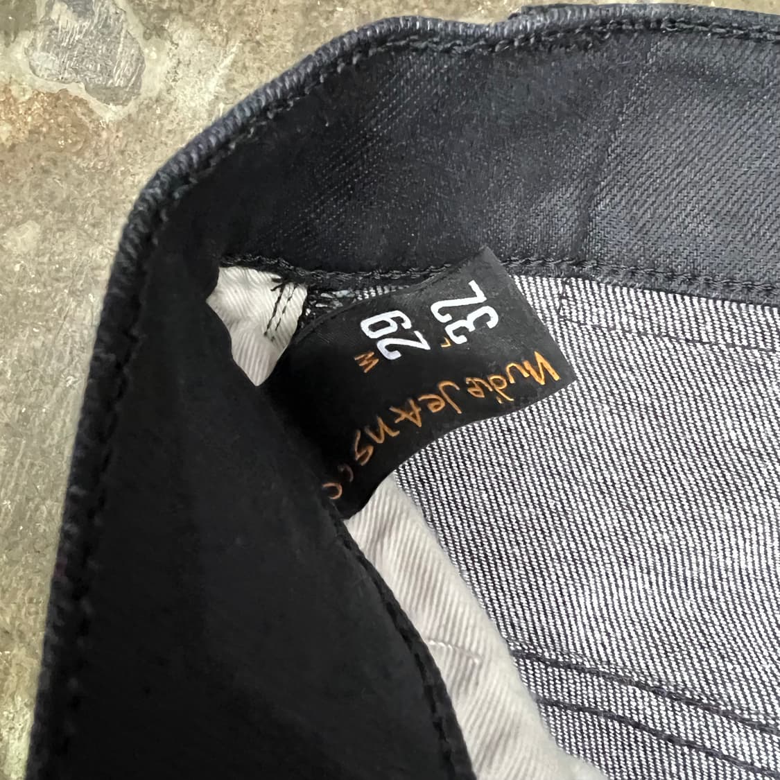 29) 누디진 씬핀 블랙 코팅진 데님팬츠 청바지 상품이미지6