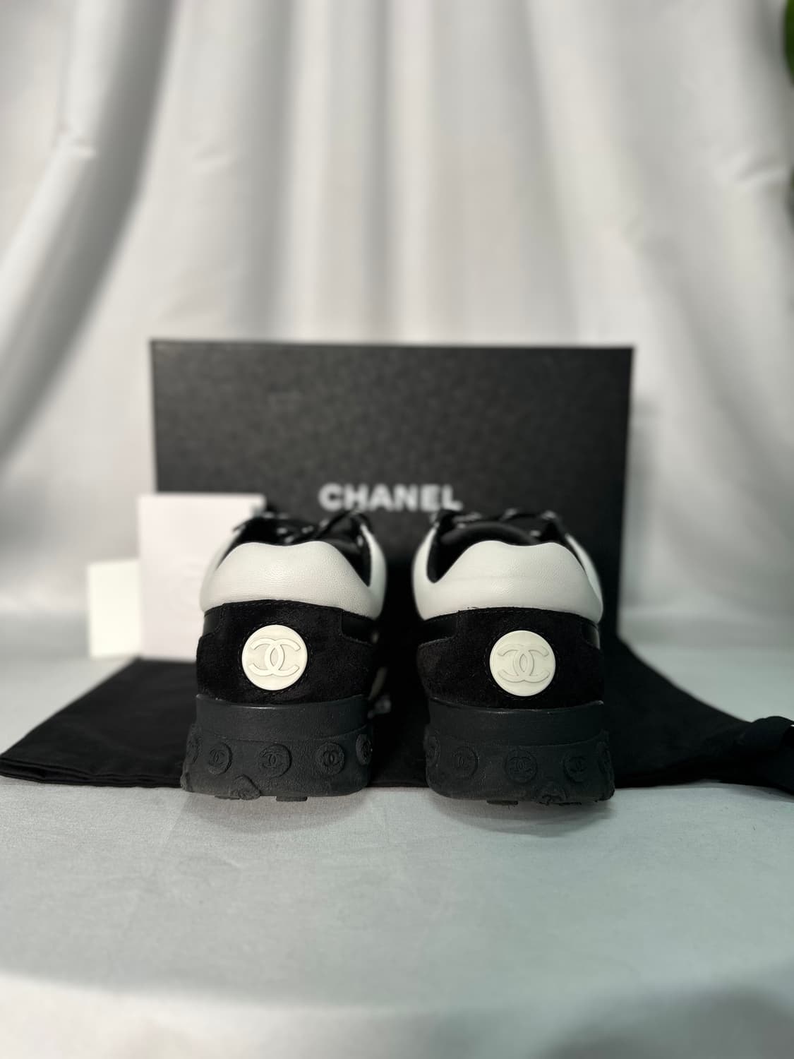 [풀구성/38] 샤넬 CC로고 레터링 스니커즈 상품이미지6