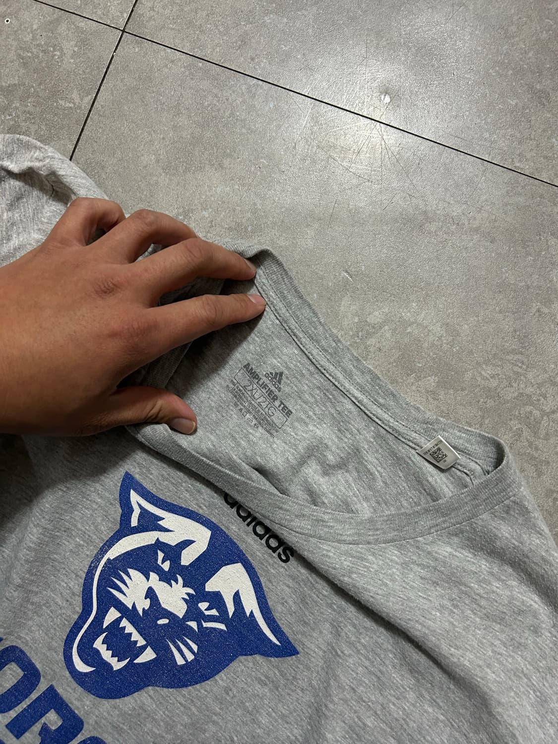 [빅사이즈  ] 아디다스  USA 조지아주립대학교  코튼  숏슬리브  1 상품이미지3