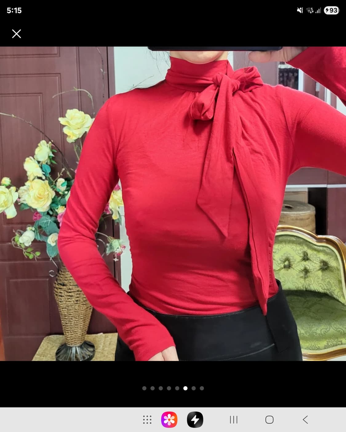 프랑스 모르간 타이업 모달 셔츠 상품이미지6