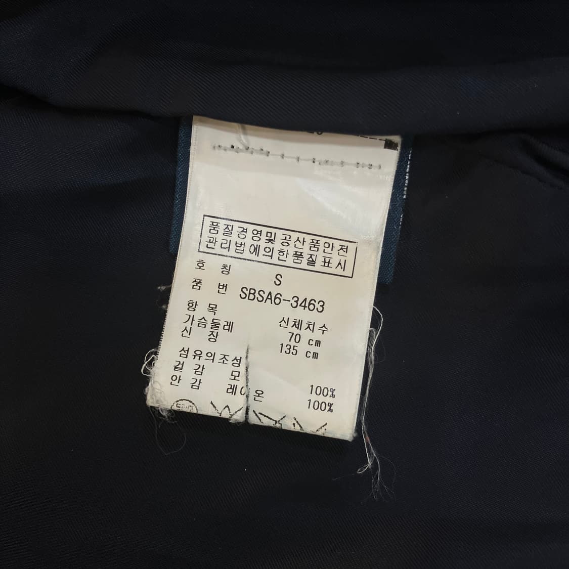 폴로 랄프로렌 네이비 더블코트 S 상품이미지5
