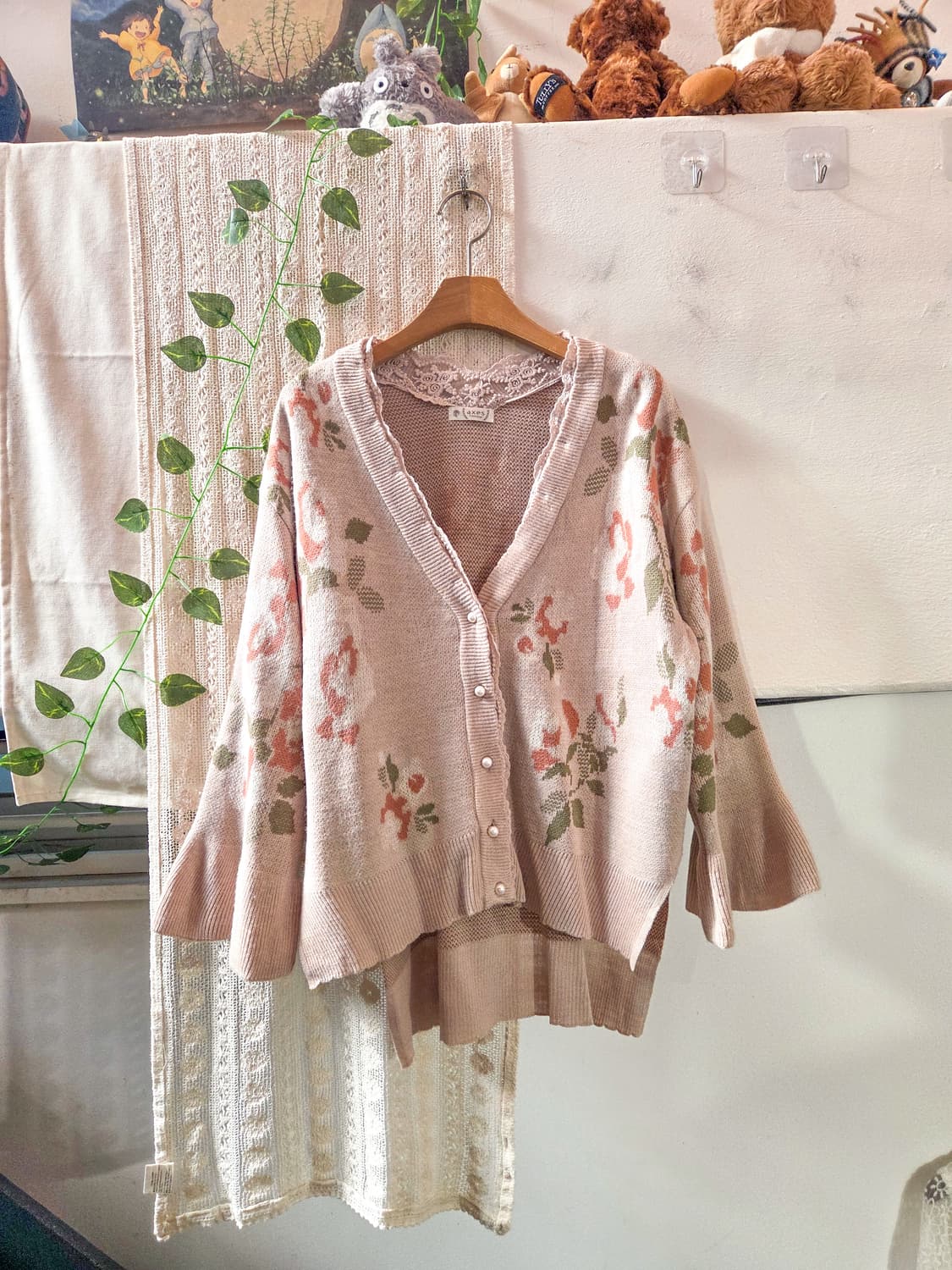 axes femme 플라워 가디건 상품이미지1