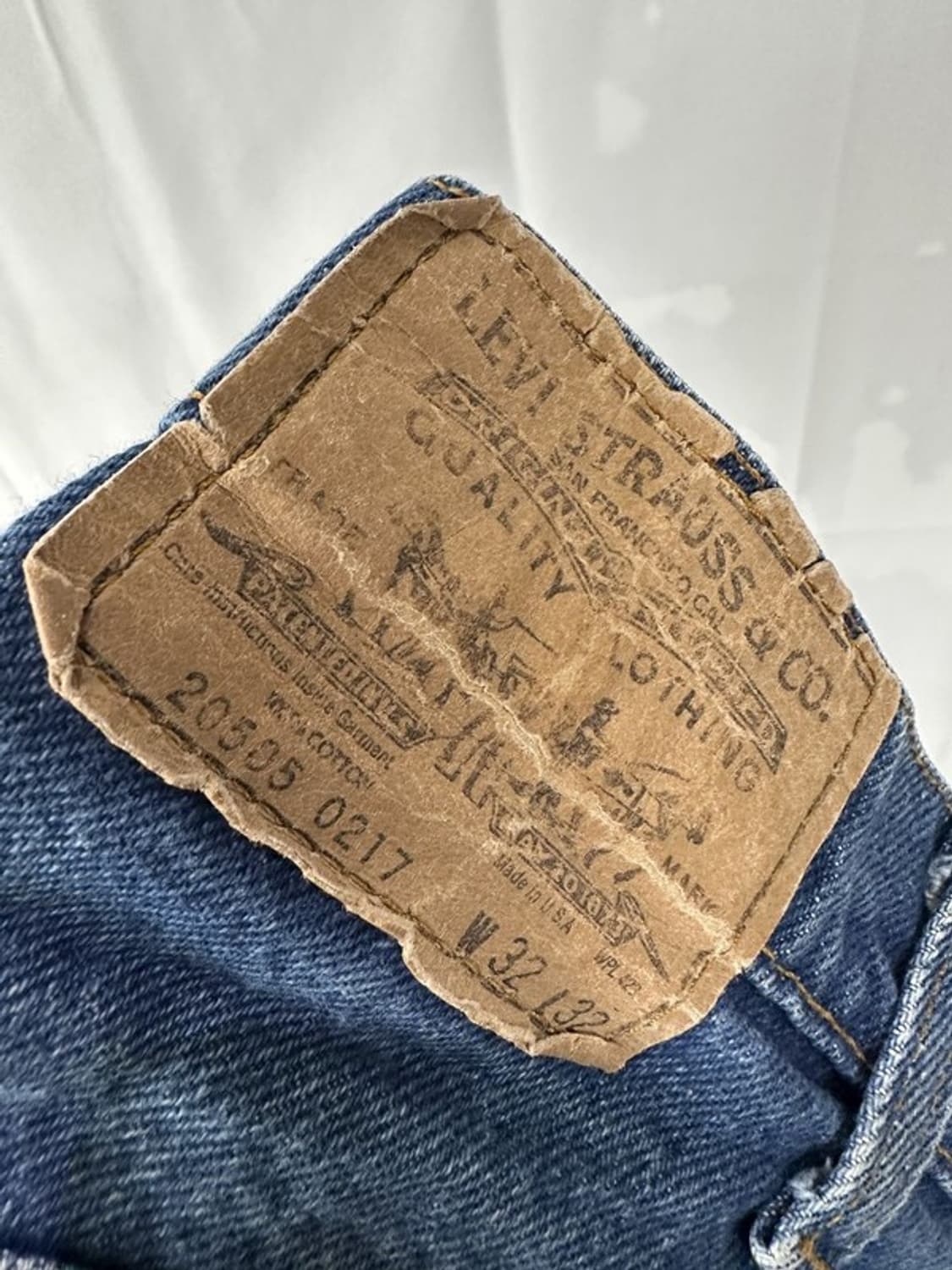 [W32L32] LEVI'S 리바이스505 90s USA 오렌지탭 빈티지 상품이미지5