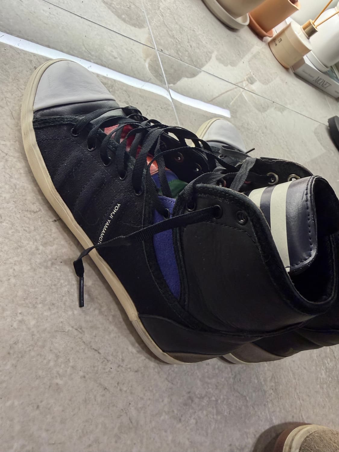 Y-3 요지야마모토 블랙 하이탑 스니커즈 상품이미지4
