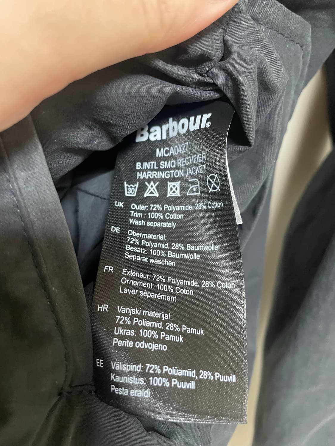 바버 인터내셔널 스티브 맥퀸 Harrington 자켓 S 상품이미지7