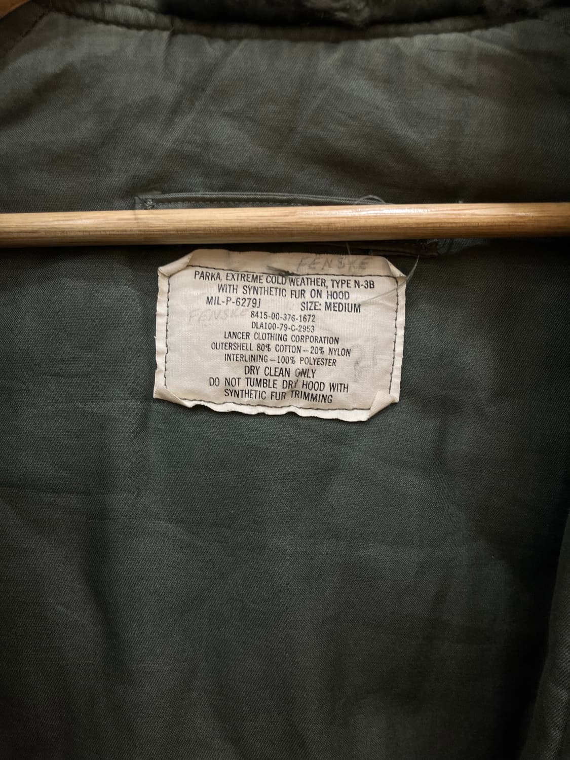 70s 오리지널 N3B 파카 M 상품이미지3