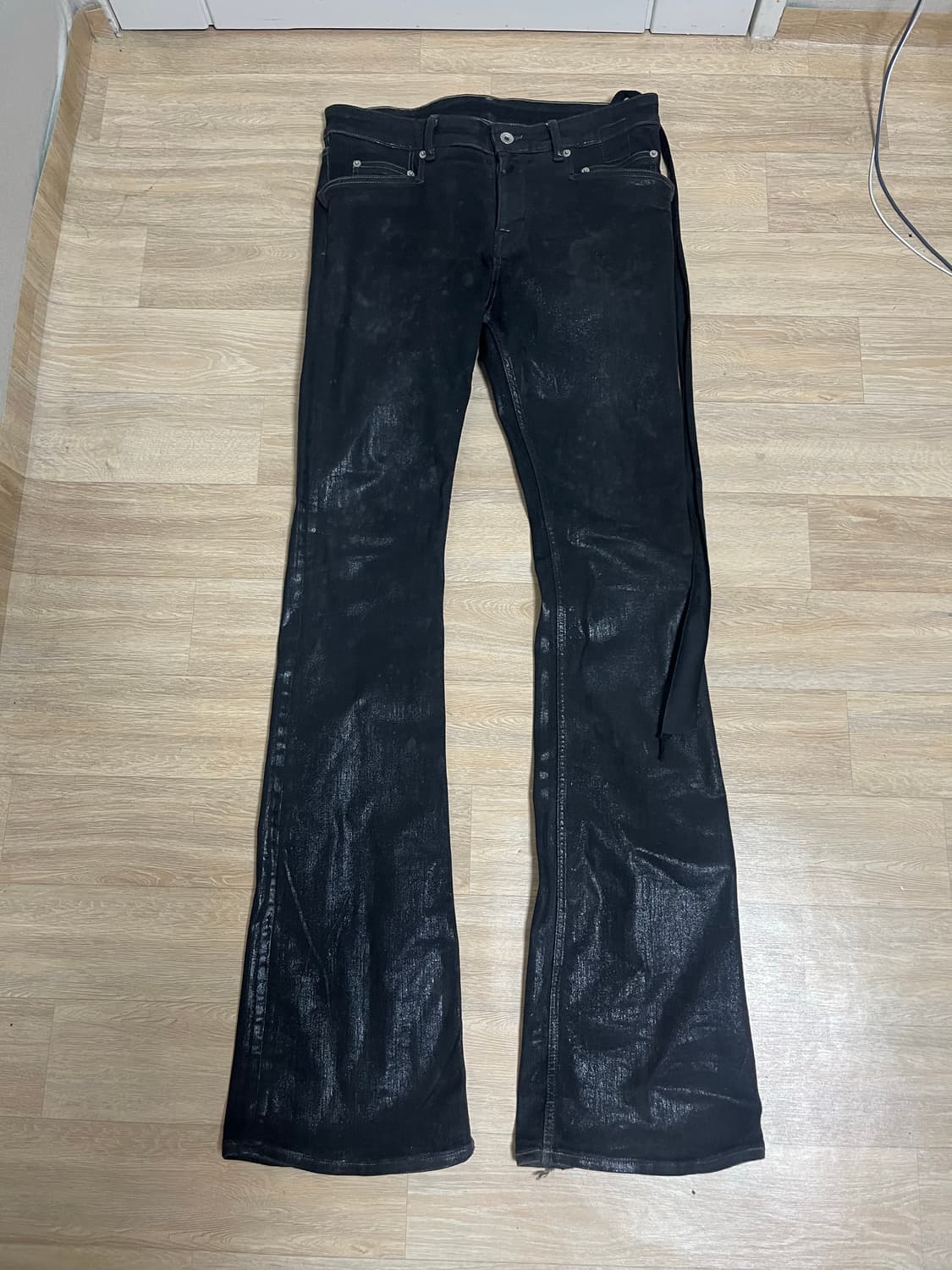 (32) 릭오웬스 다크쉐도우 타이론 부츠컷 글리터 sbf 상품이미지1