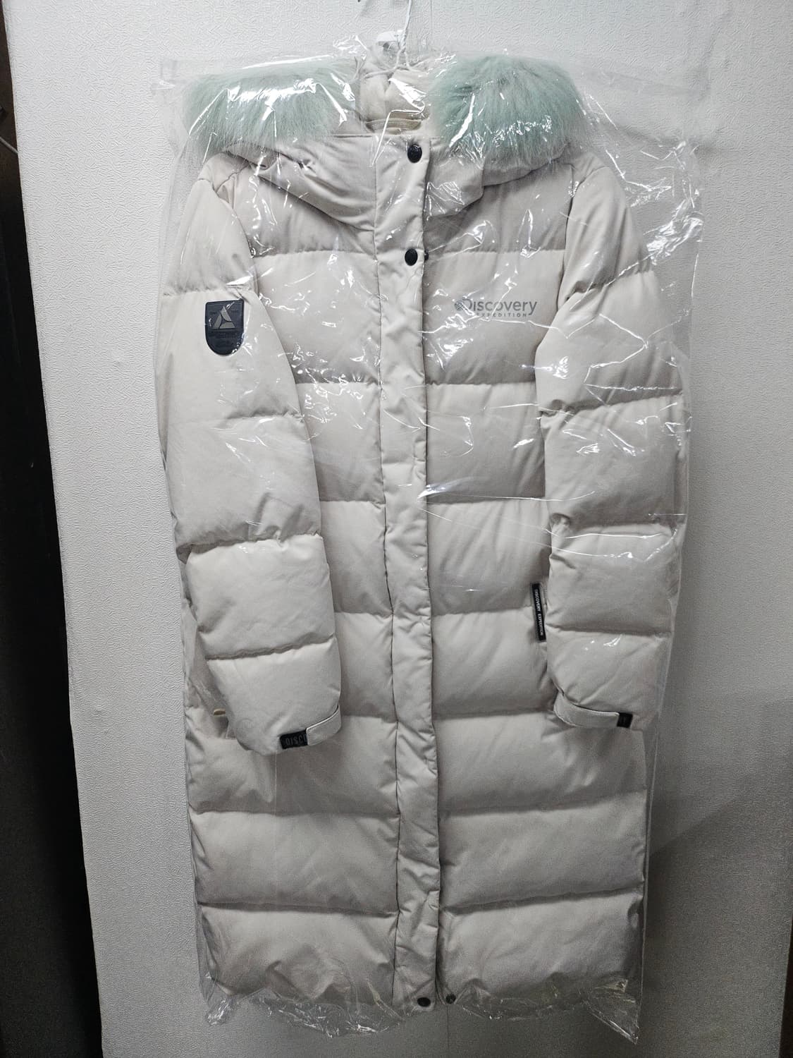디스커버리 고쉬 민트퍼 후드  롱패딩  90 상품이미지1