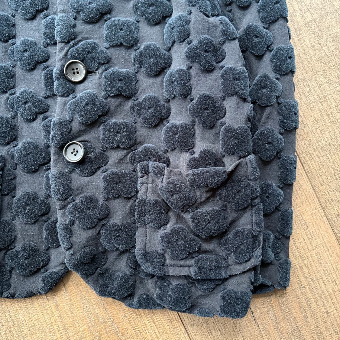 Floral Embossing Baby Fit Jacket 상품이미지3