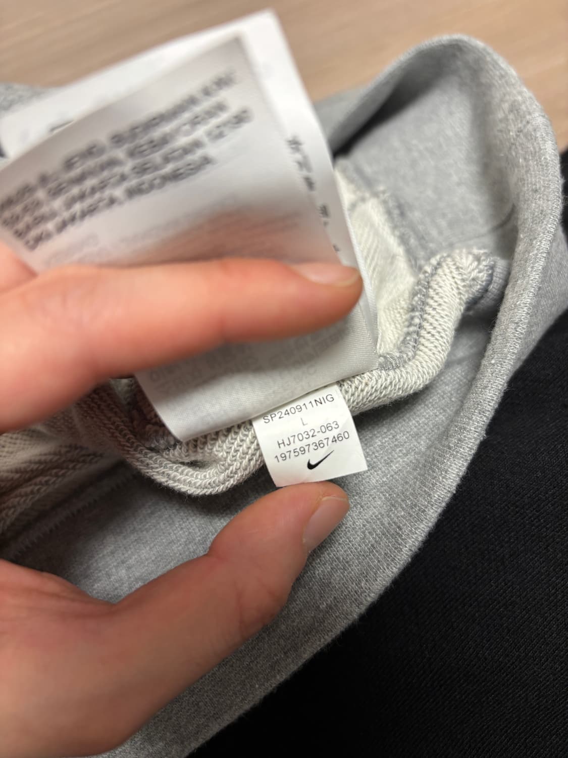 [NIKE] 프렌치 테리 크루넥 스웨트셔츠 다크 그레이 헤더 상품이미지5