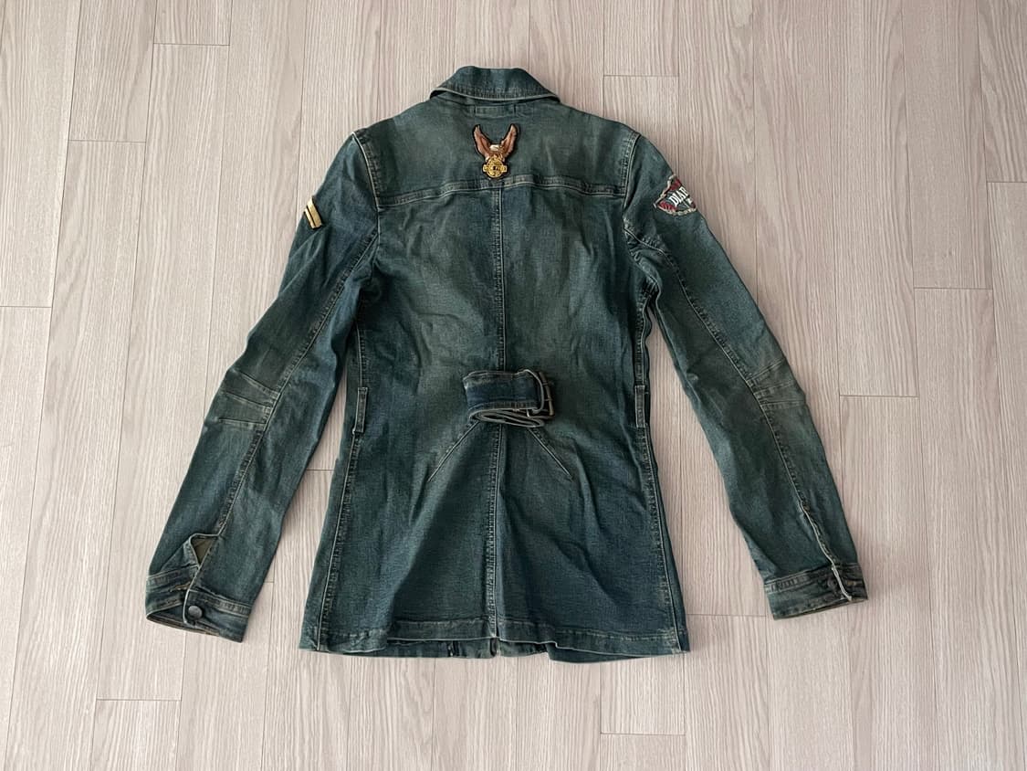 데님 미디 코트 자켓 상품이미지4