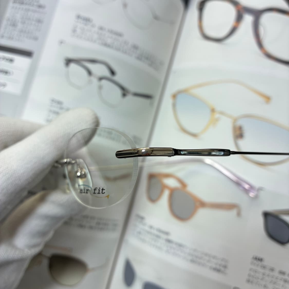 AIR FIT 에어핏 무테 티타늄 일본 안경  상품이미지3